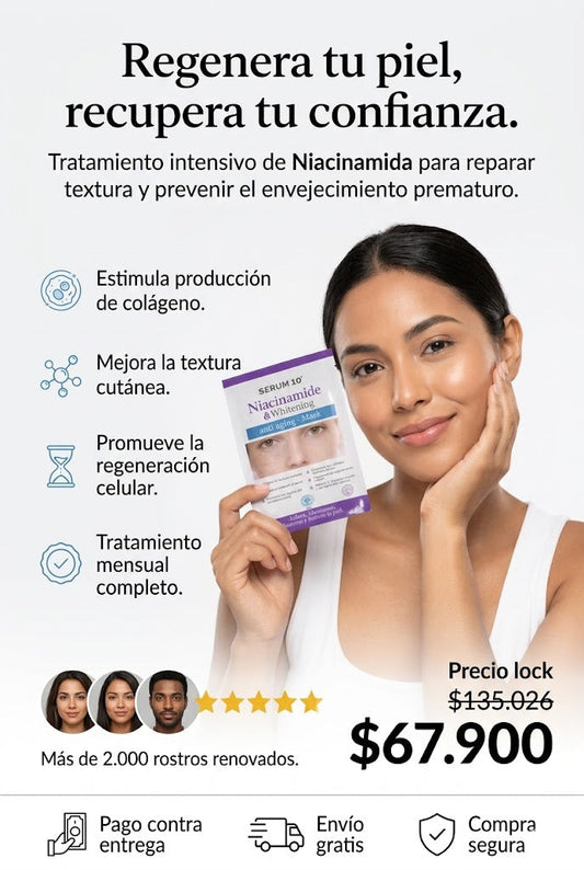 4 MASCARILLAS ACLARANTES NIACINAMIDA TRATAMIENTO PARA EL MES COMPLETO